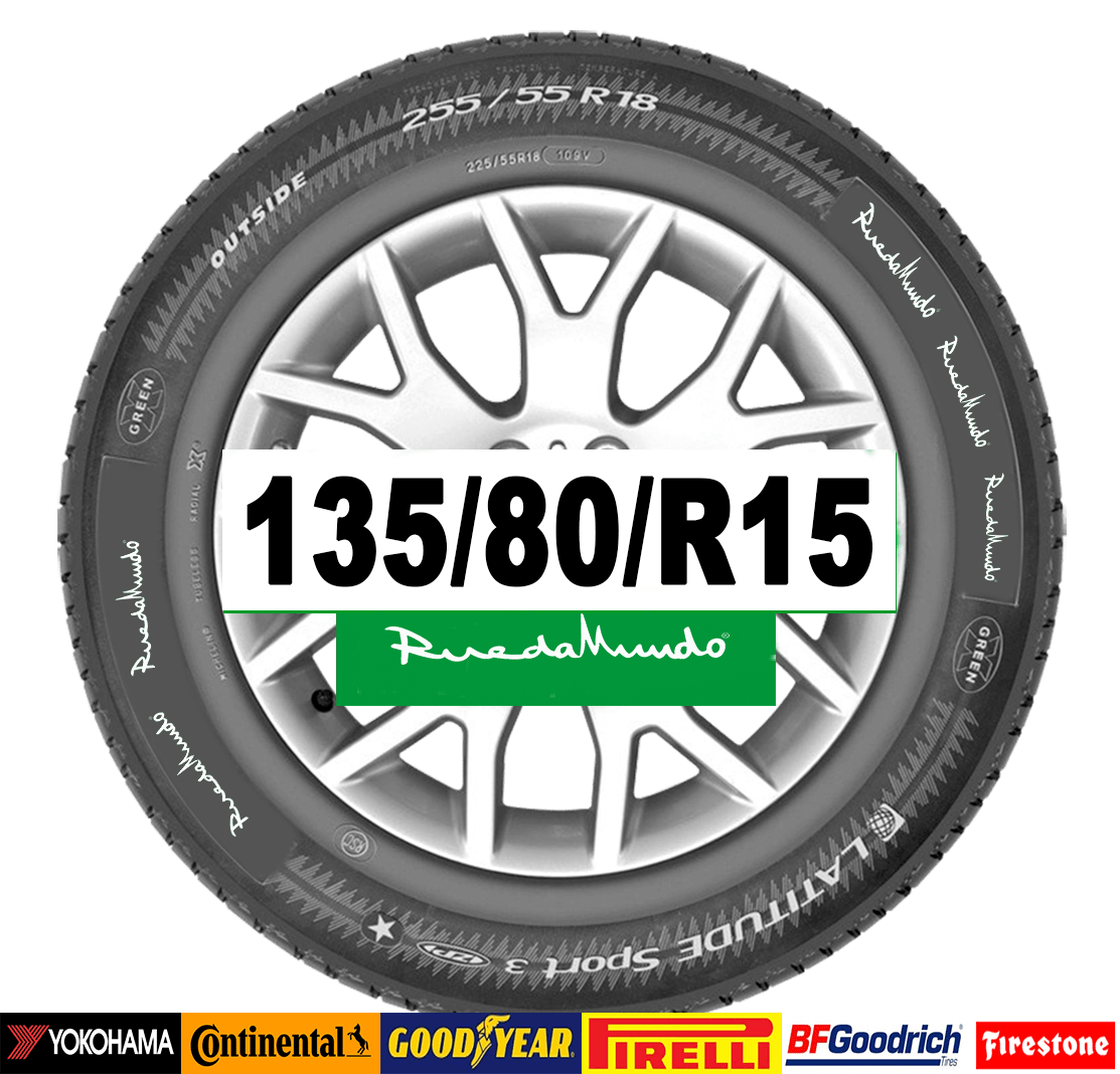 Neumático seminuevo 135/80/R15 – OFERTA