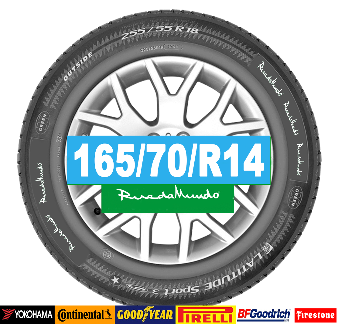 Neumático seminuevo 165/70/R14 – OFERTA