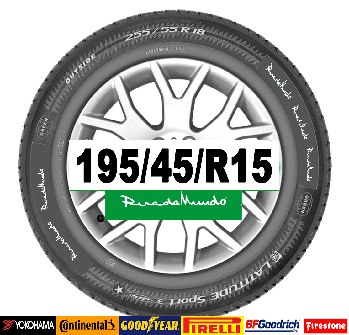 neumáticos seminuevos de calidad 195-45-r15