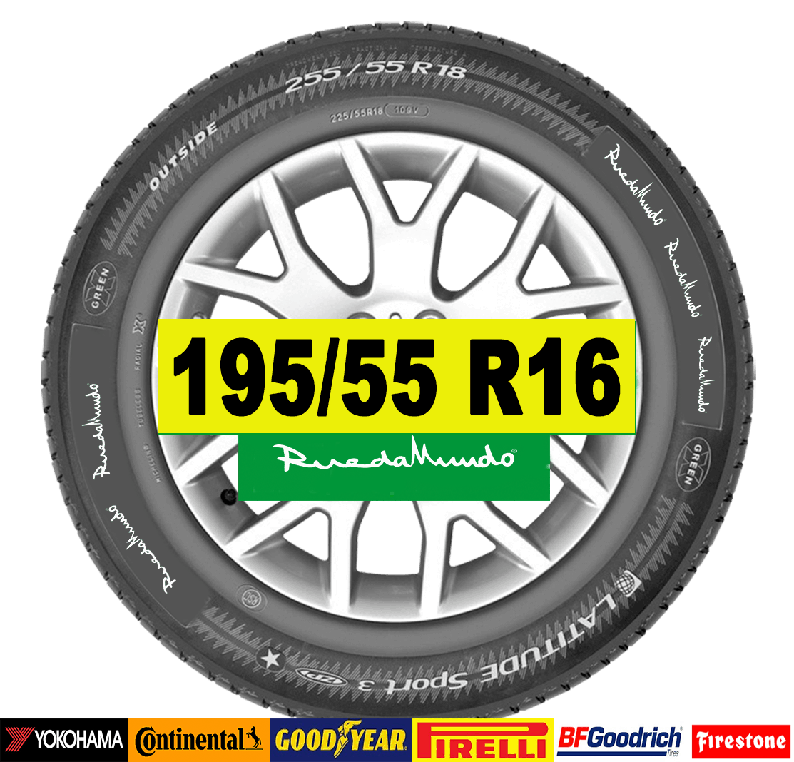 NEUMÁTICO SEMINUEVO 195/55 R16 – SEGUNDA MANO