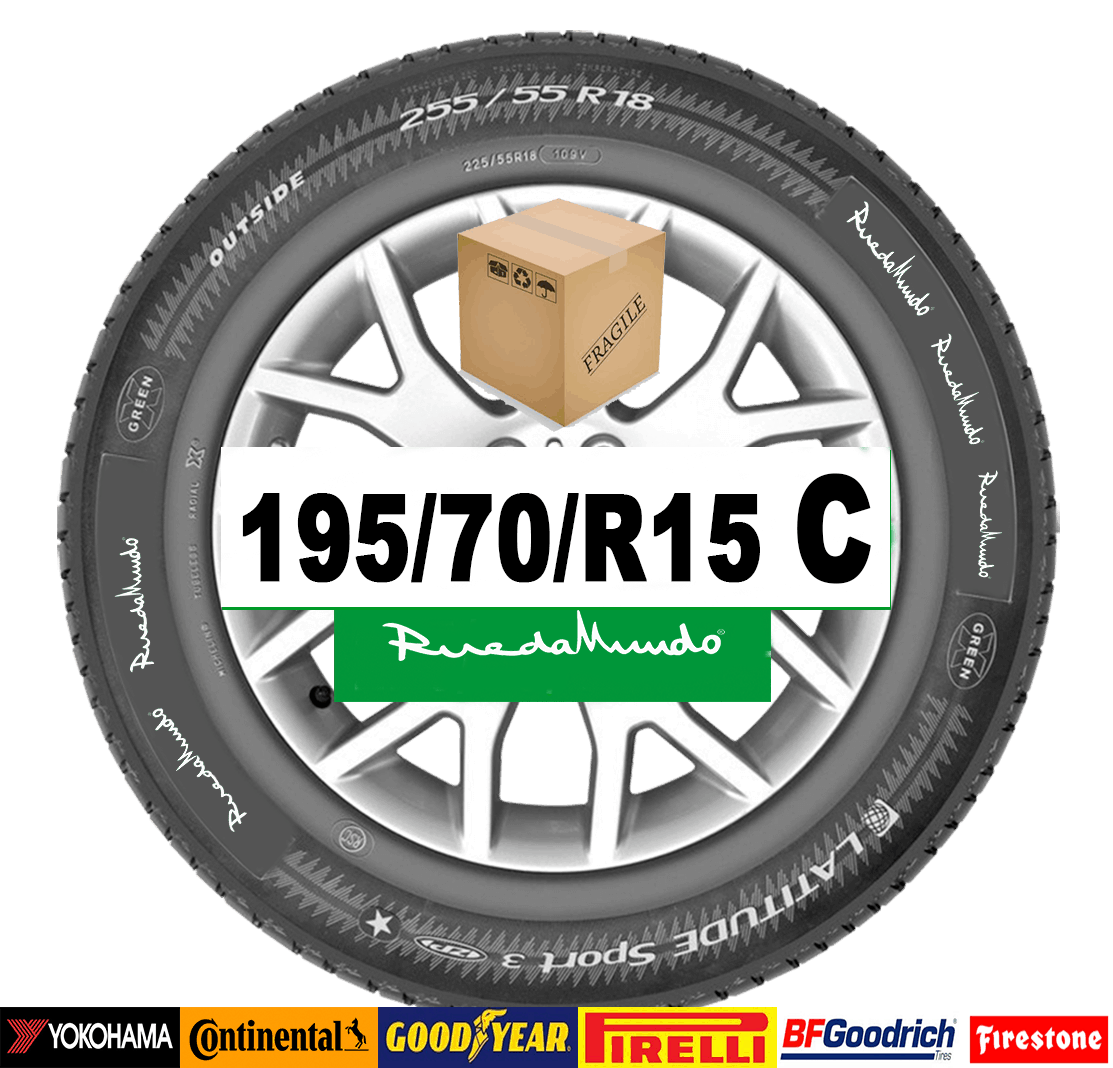 Neumático seminuevo 195/70/R15 C  – OFERTA