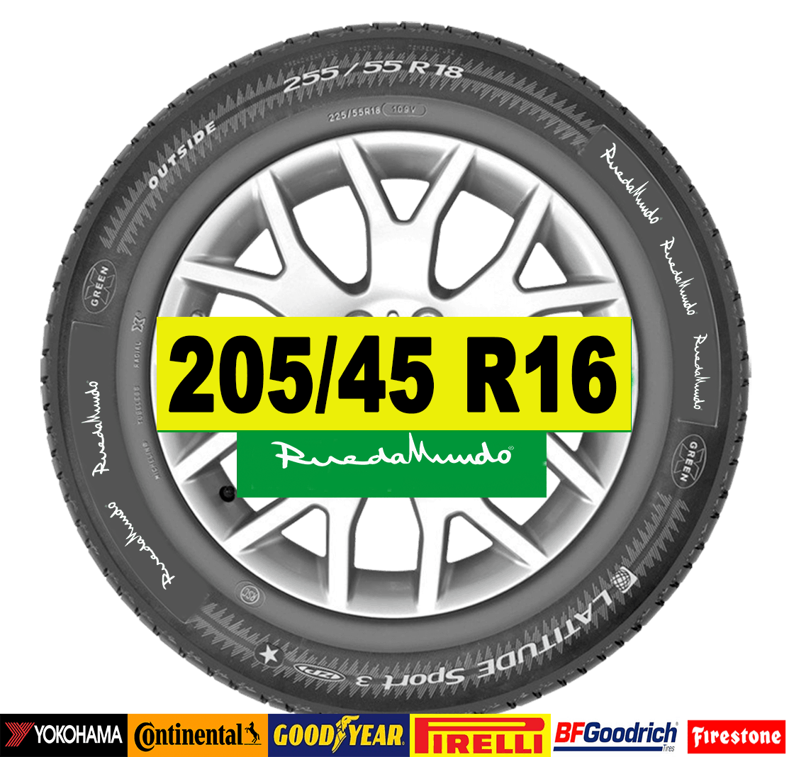 NEUMÁTICO SEMINUEVO 205/45 R16 – SEGUNDA MANO